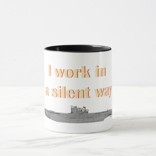 Duitse onderzeeër Silent Introvert Mok (Midden)