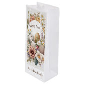 🌸 Duitse oosterse paasei Fiesta 🐣 Wijn Cadeautas (Voorkant Gekanteld)