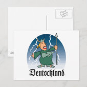 Duitse opera Singer Briefkaart (Voorkant / Achterkant)