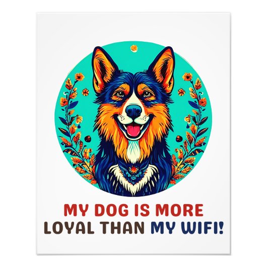 Duitse opvanghond foto afdruk (Voorkant)