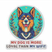 Duitse opvanghond sticker (Voorkant)