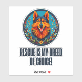 Duitse opvanghond sticker