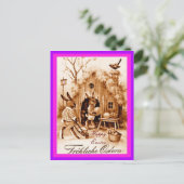 Duitse paasbundelscène (gewijzigde kopie) Briefkaart (Staand voorkant)