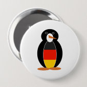 Duitse Pinguïn Ronde Button 4,0 Cm (Voorkant /achterkant)