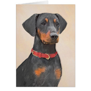 Duitse Pinscher Schilderij Originele Dierenkunst