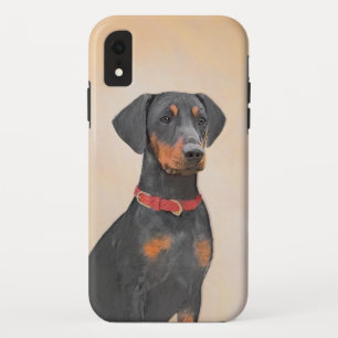 Duitse Pinscher Schilderij Originele Dierenkunst iPhone XR Hoesje