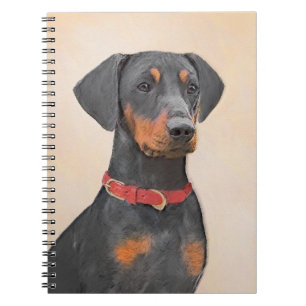 Duitse Pinscher Schilderij Originele Dierenkunst Notitieboek
