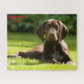 Duitse Pointer Dog. Legpuzzel (Horizontaal)