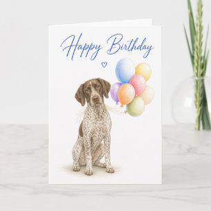 Duitse Pointer Verjaardag Kaart