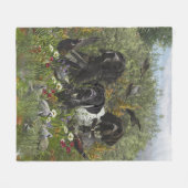 Duitse pointers   fleece deken (Voorkant (Horizontaal))