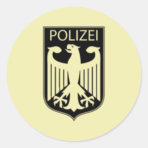 Duitse politie Eagle Ronde Sticker