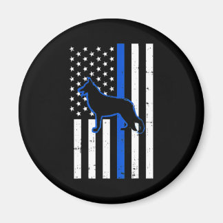 Duitse politie Shepherd Dog K9 Patriotic Magneet