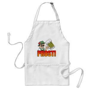 Duitse prost Cartoon Apron Standaard Schort