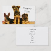 Duitse puppies visitekaartjes (Voorkant / Achterkant)