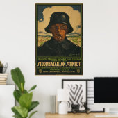 Duitse Recruitment Sturmbatallion Schmidt poster (Thuiskantoor)
