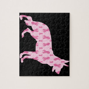 Duitse ribberen herderroze kanker legpuzzel