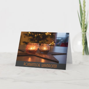 Duitse Romantische Vrolijke Kerstmis Groeten Kaart