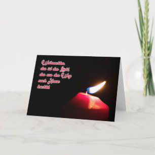 Duitse Romantische Vrolijke Kerstmis Groeten Kaart