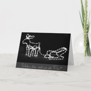 Duitse Romantische Vrolijke Kerstmis Groeten Kaart