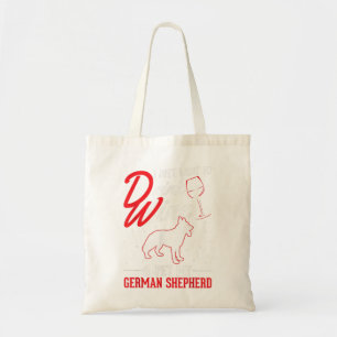 Duitse schapenhouderij en wijn tote bag