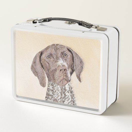 Duitse schilderkunst met horthaired pointer (Achterkant)