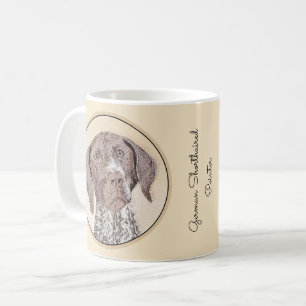 Duitse schilderkunst met horthaired pointer koffiemok