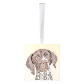 Duitse schilderkunst met horthaired pointer kubus ornament (Rechts)