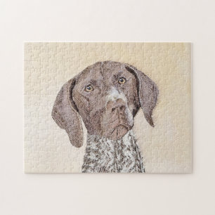 Duitse schilderkunst met horthaired pointer legpuzzel