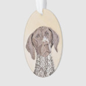 Duitse schilderkunst met horthaired pointer ornament (voorkant)