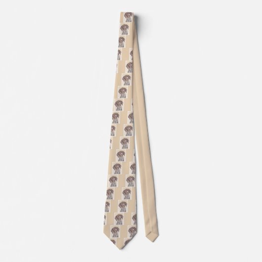 Duitse schilderkunst met horthaired pointer stropdas (Voorkant)