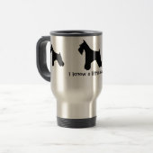 Duitse Schnauzer Travel Mug Reisbeker (Voorkant links)