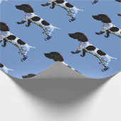 Duitse schoorsteenschottelijn cadeaupapier (Hoek)