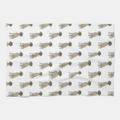 Duitse schoorsteenwijzer (lever en wit) theedoek (Horizontaal)