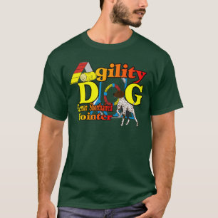 Duitse schotel met geschorste pointer-behendigheid t-shirt