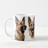 Duitse Shepard houdt van koffie mok (Links)