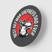 Duitse Shepherd Dad, Dog Dad Ronde Klok (Hoek)