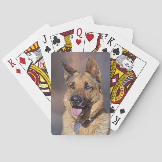 Duitse Shepherd Dog-speelkaarten Pokerkaarten (Achterkant)