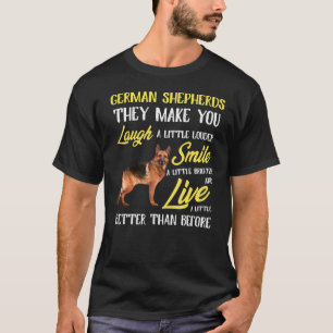 Duitse Shepherd Dog ze maken je lachen T-shirt