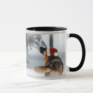Duitse Shepherd Holiday Foto Mok