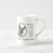 Duitse Shepherd Mam Bone China Mok (Rechts)