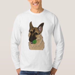 Duitse Shepherd Play Time with Ball T-shirt