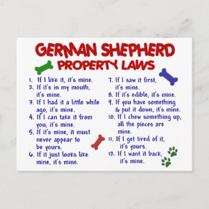 DUITSE SHEPHERD Property Laws 2 Briefkaart