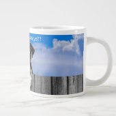 Duitse Shorthair Pointer "Bird Season" Giant Coff Extra Grote Beker (Rechts)