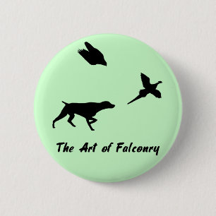 Duitse Shorthair Pointer en Falconry Button