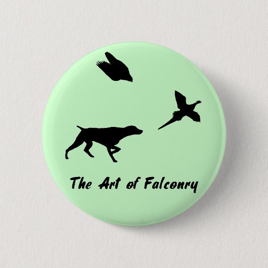 Duitse Shorthair Pointer en Falconry Button (Voorkant)