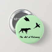 Duitse Shorthair Pointer en Falconry Button (Voorkant /achterkant)