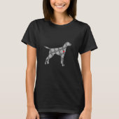Duitse Shorthair Pointer GSP mam Pap 8 T-shirt (Voorkant)