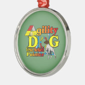 Duitse Shorthaired Pointer Agility Metalen Ornament (Links)