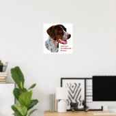 Duitse Shorthaired Pointer Art Print (Thuiskantoor)
