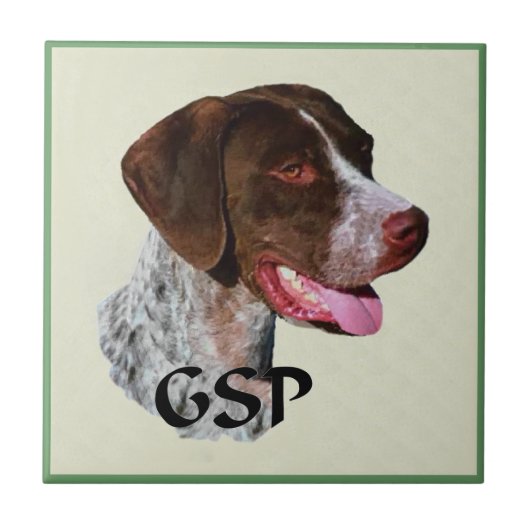 Duitse Shorthaired Pointer Art Tegeltje (Voorkant)